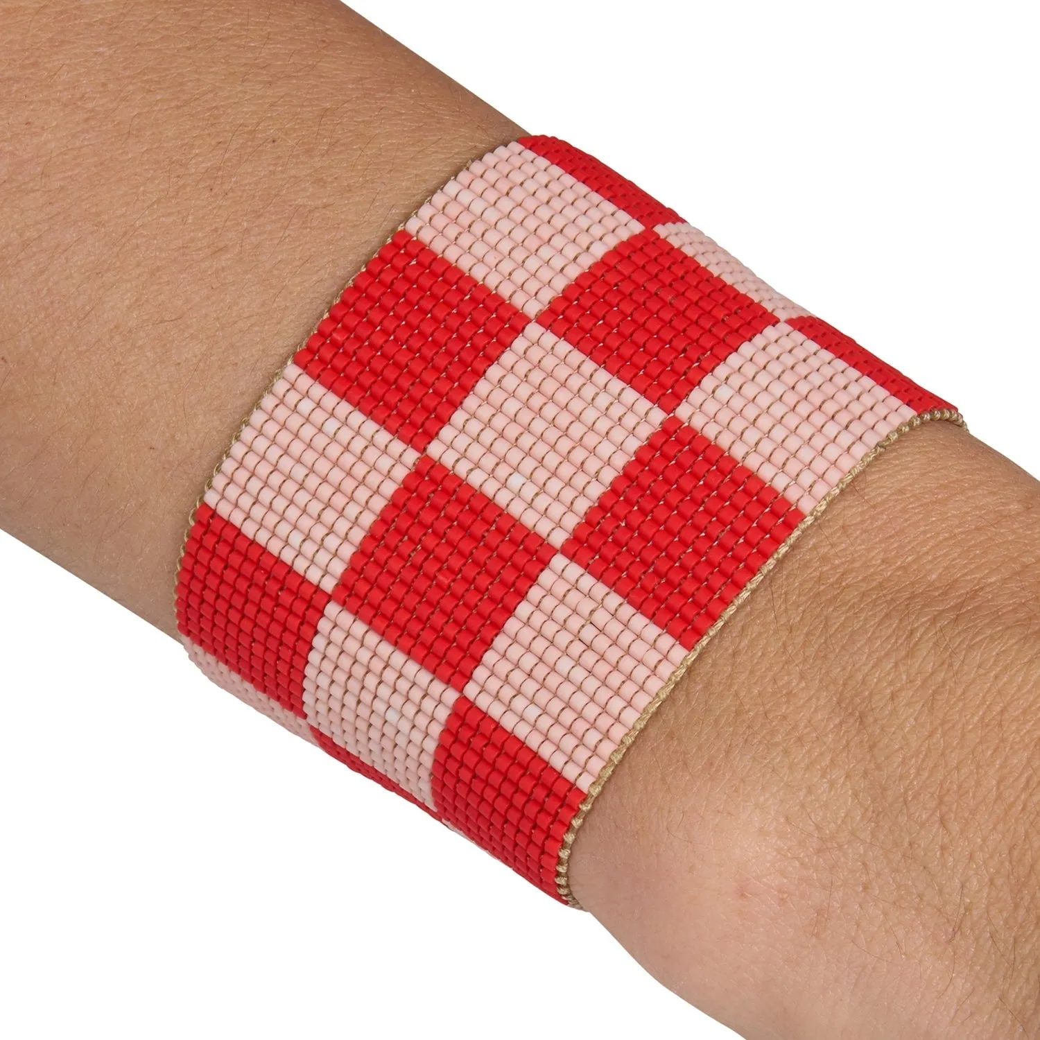 Rumi Bracelet - Nude and Red