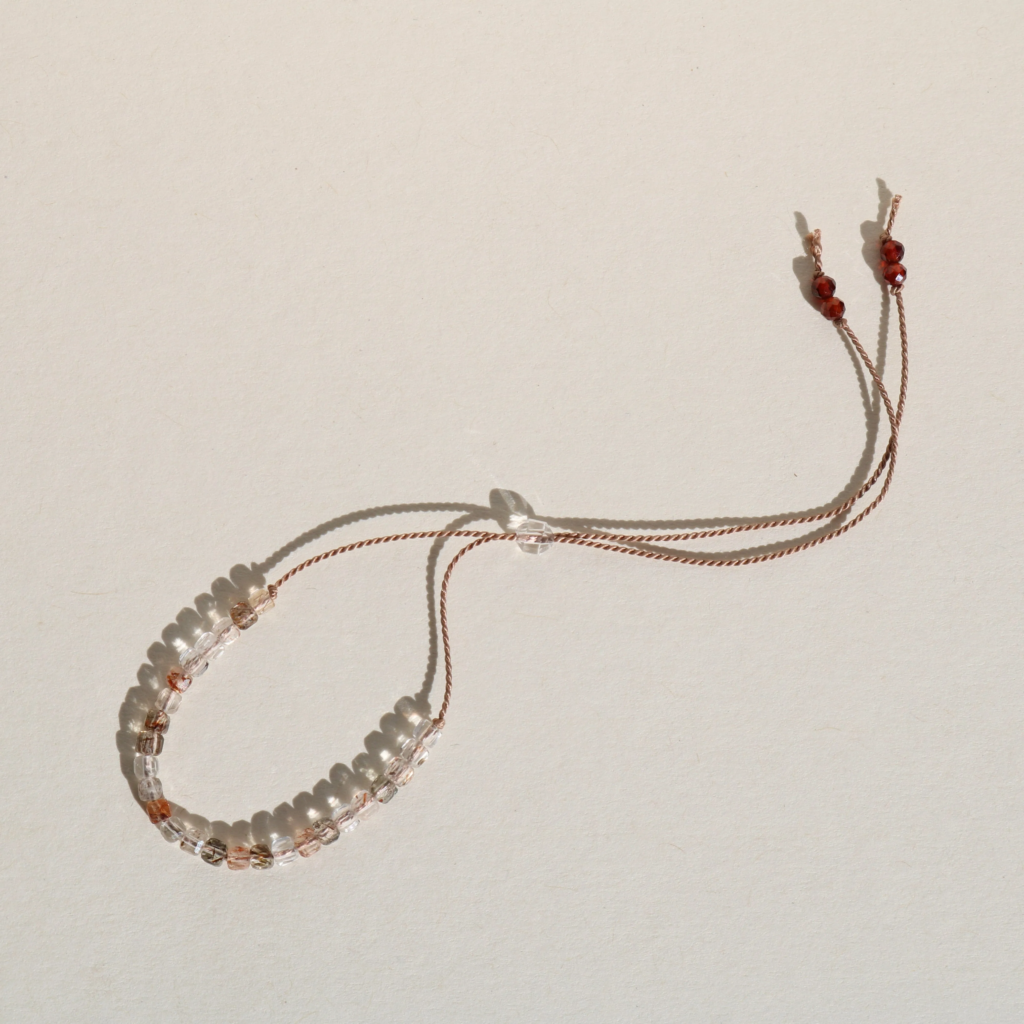RUTILE QUARTZ CUBES BRACELET