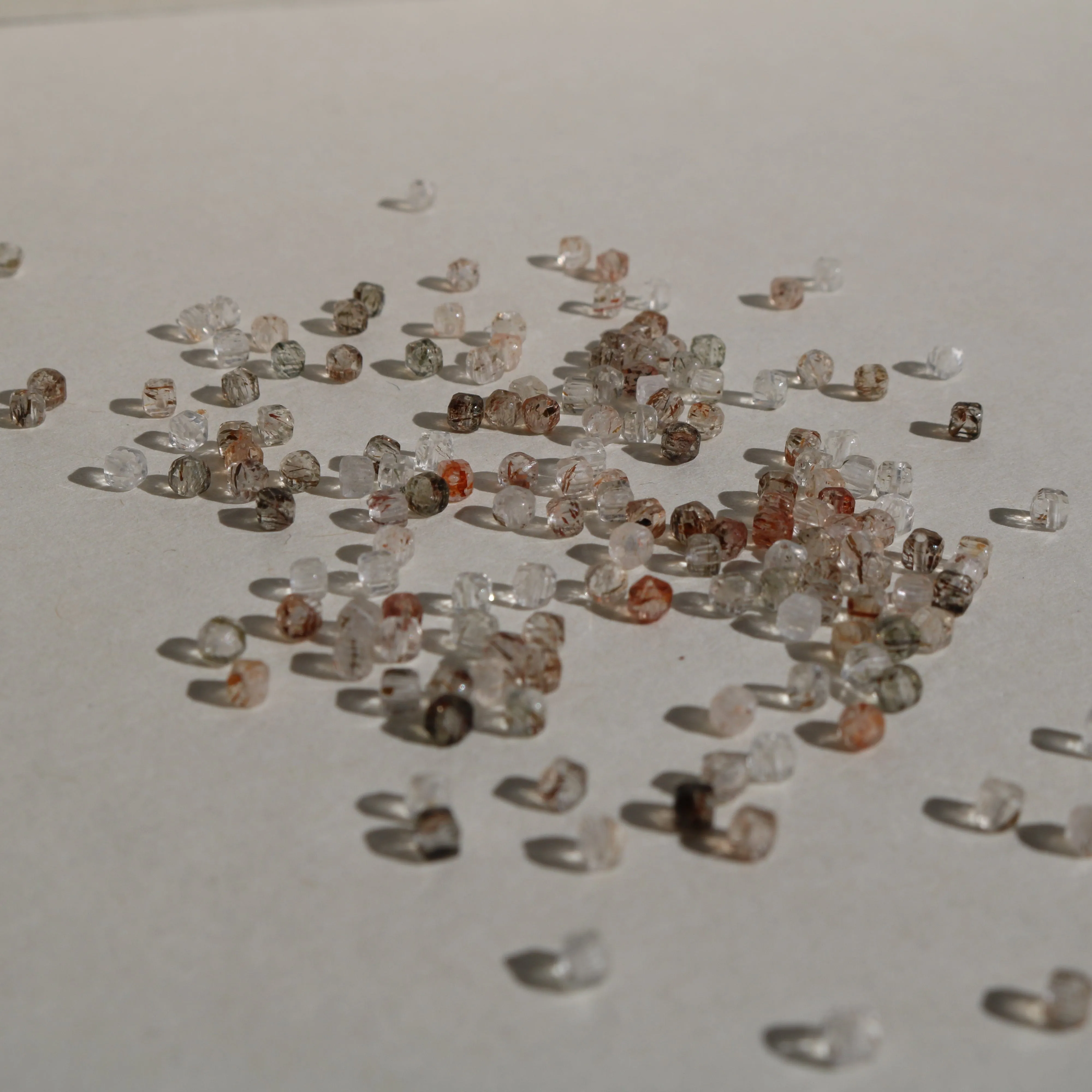 RUTILE QUARTZ CUBES BRACELET