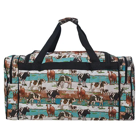 SALE! Country Side Moo NGIL Canvas 23" Duffle Bag