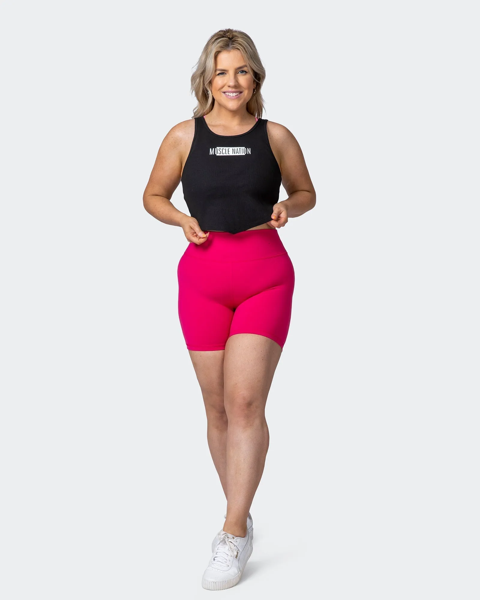 Scorching Hot Ribbed Tank - Black