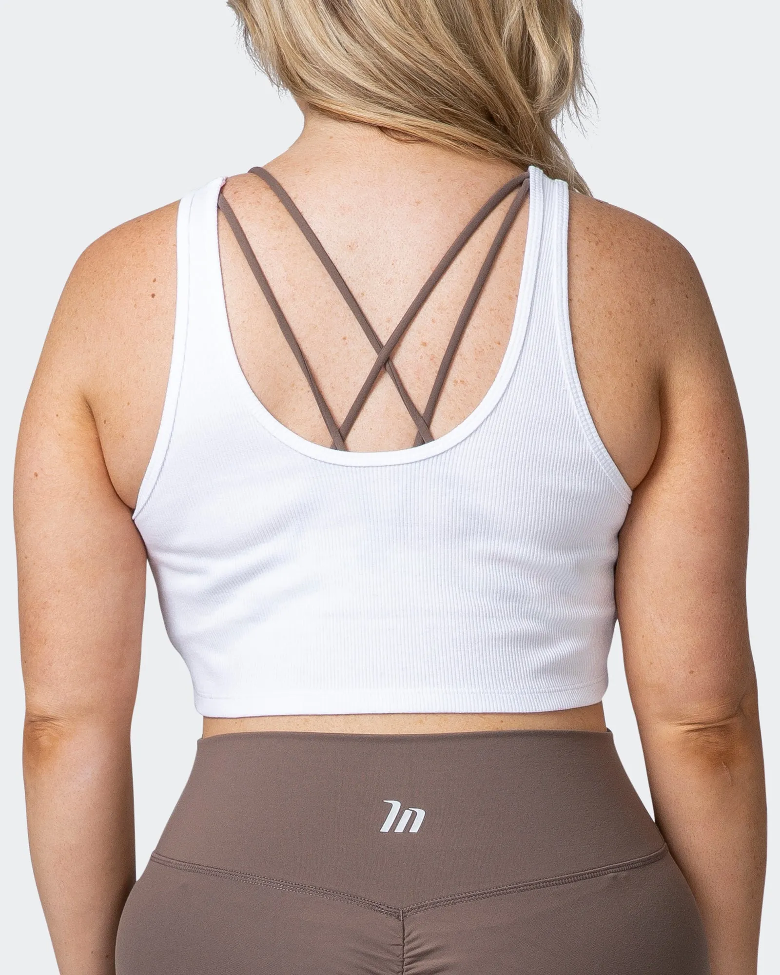 Scorching Hot Ribbed Tank - White