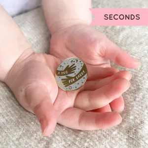 SECONDS / A Hug For Daddy Enamel Lapel Pin Badge
