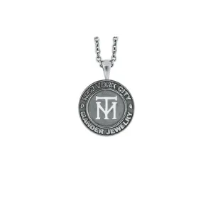 Silver NYC Token Pendant for Women