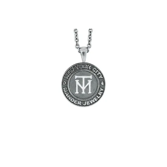 Silver NYC Token Pendant for Women