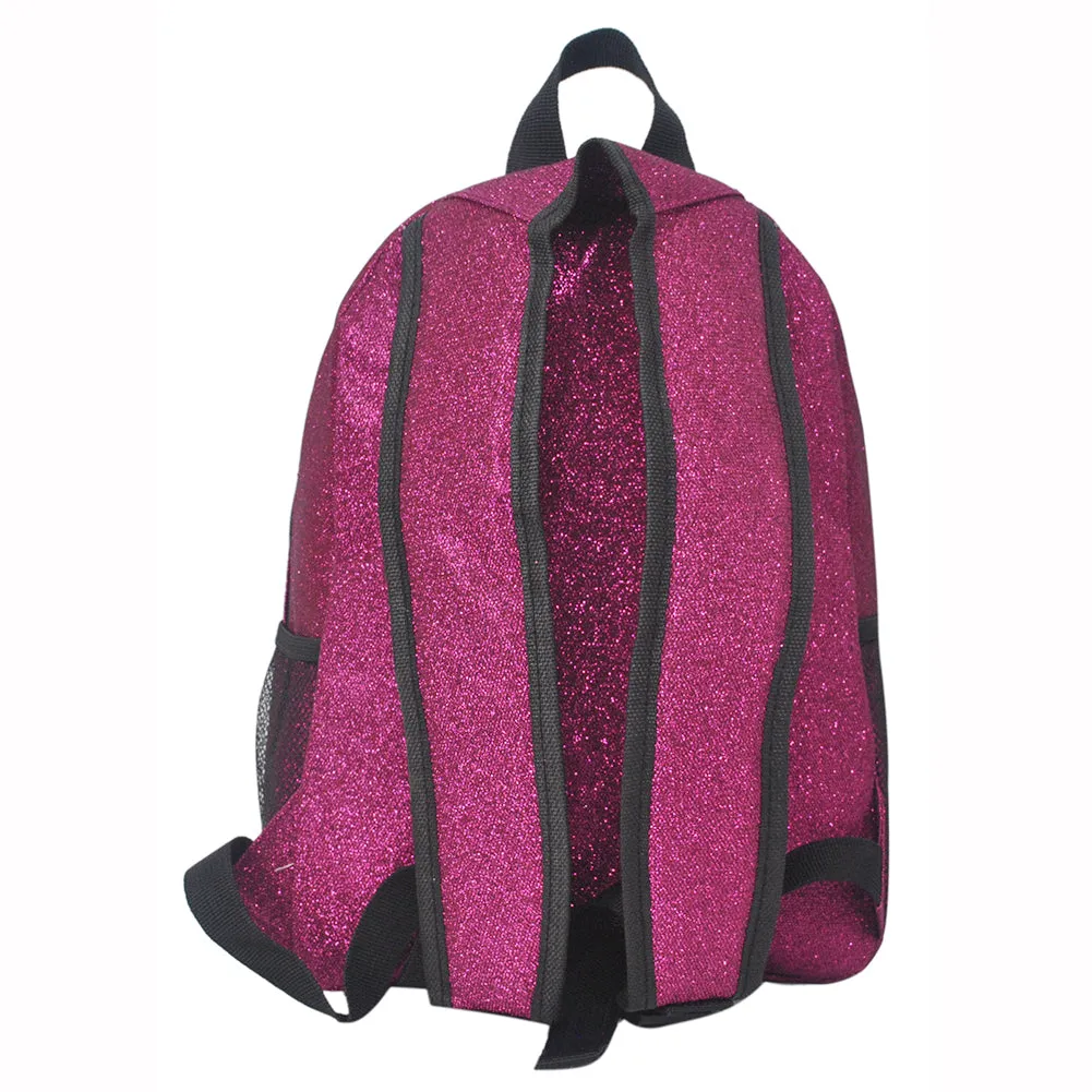 Small Size Hot Pink Glitter NGIL Backpacks For Dance and Cheer Competition