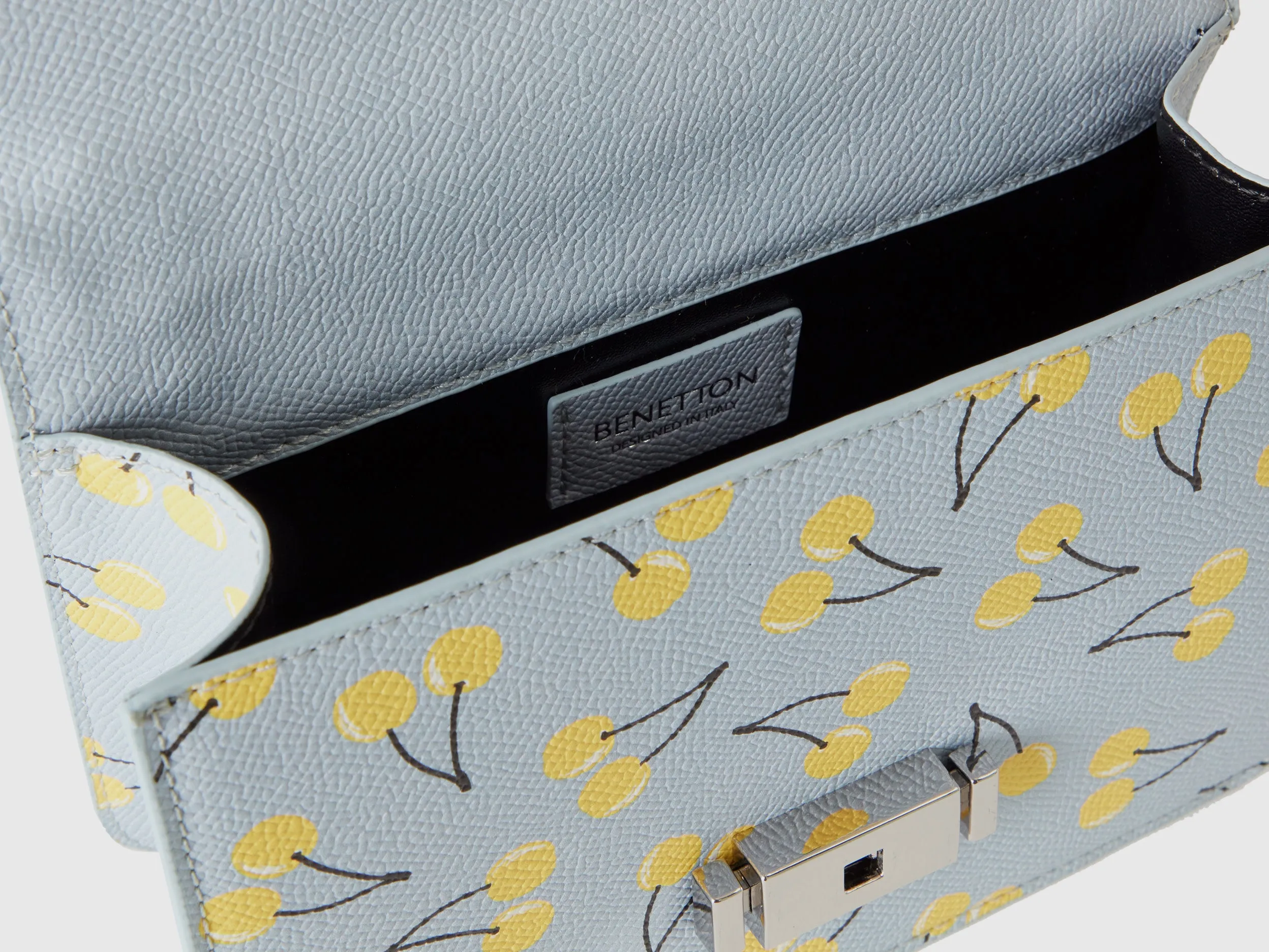 SMALL SKY BLUE BE BAG WITH CHERRIES