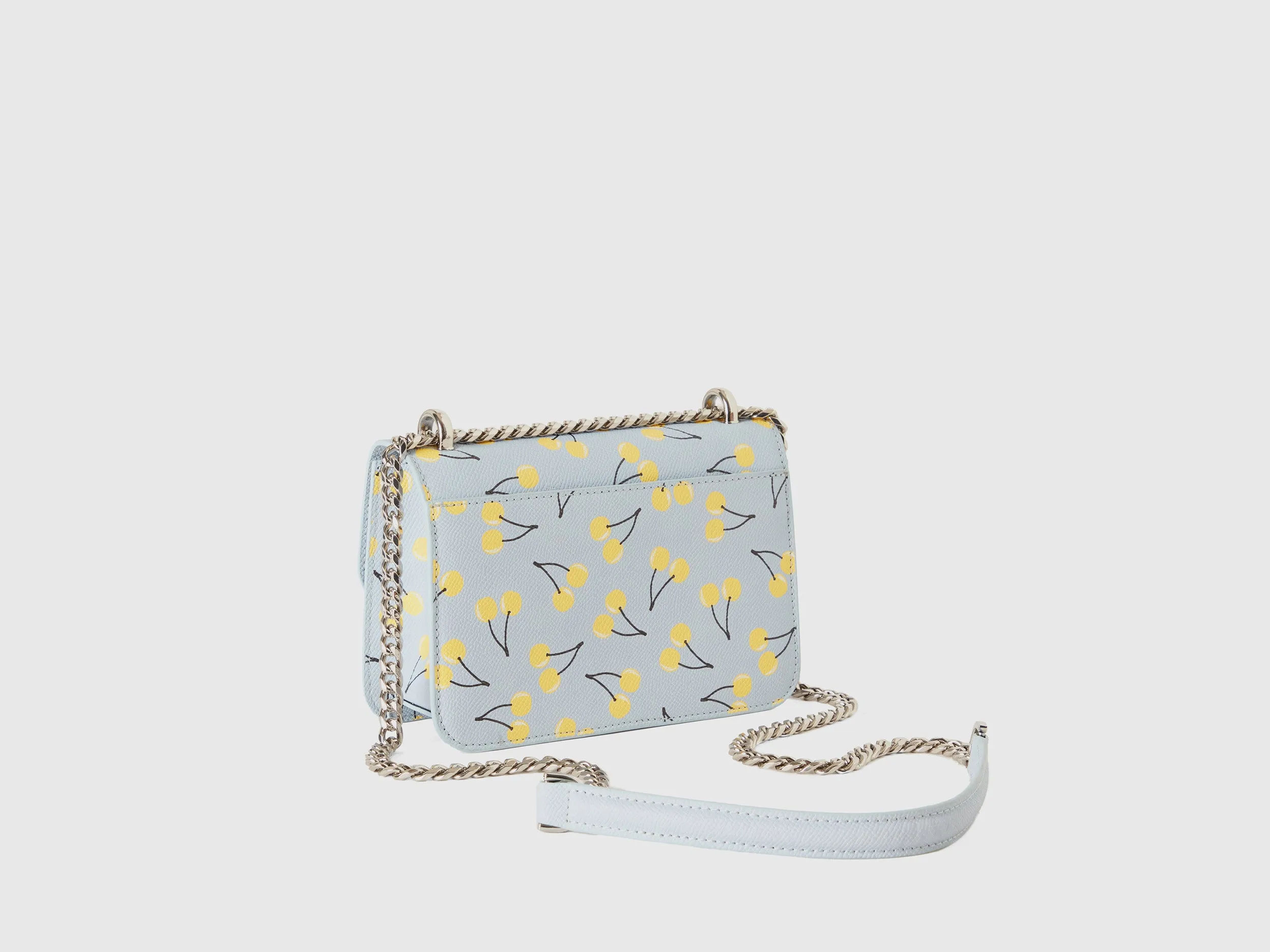 SMALL SKY BLUE BE BAG WITH CHERRIES