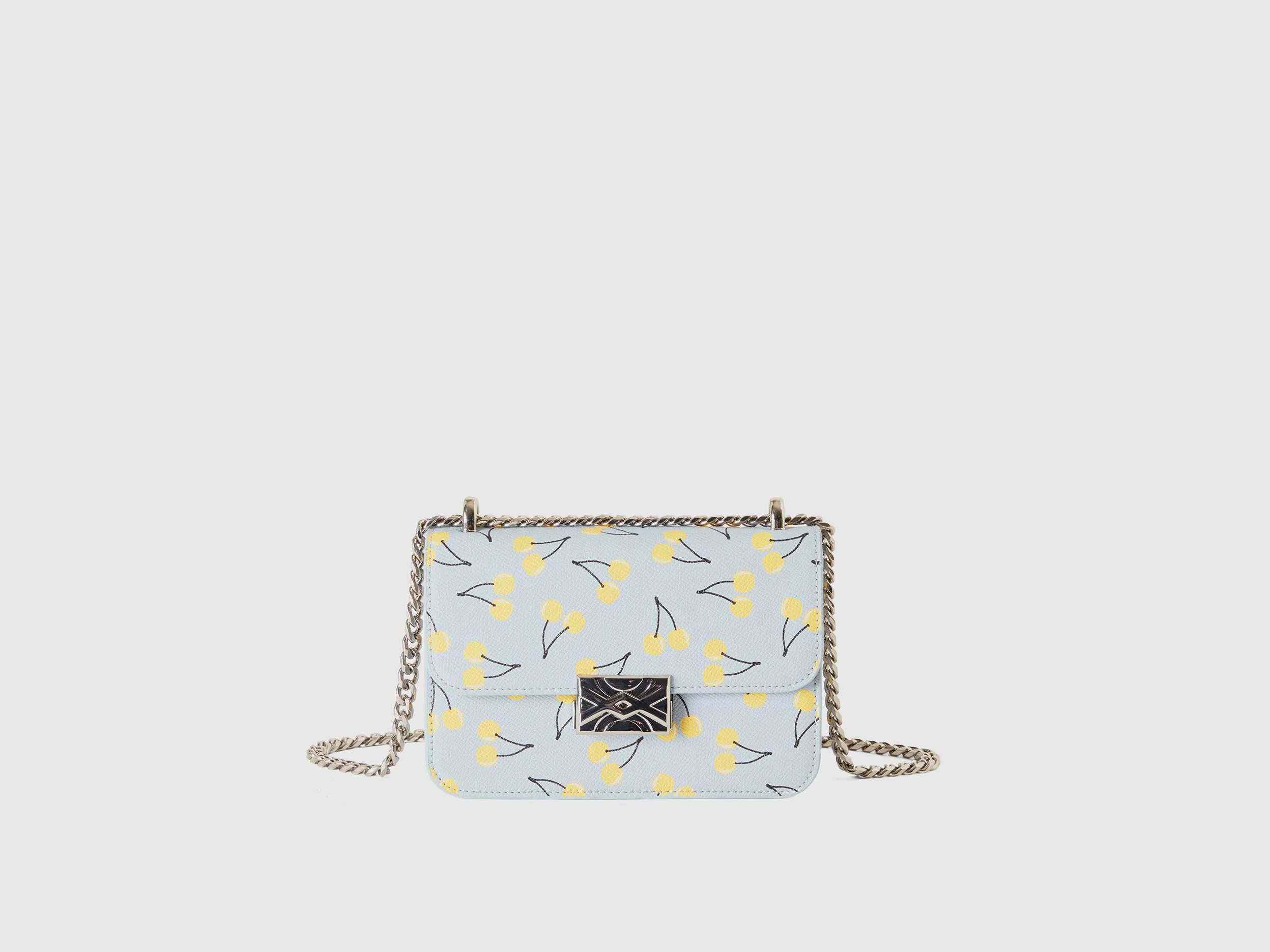 SMALL SKY BLUE BE BAG WITH CHERRIES