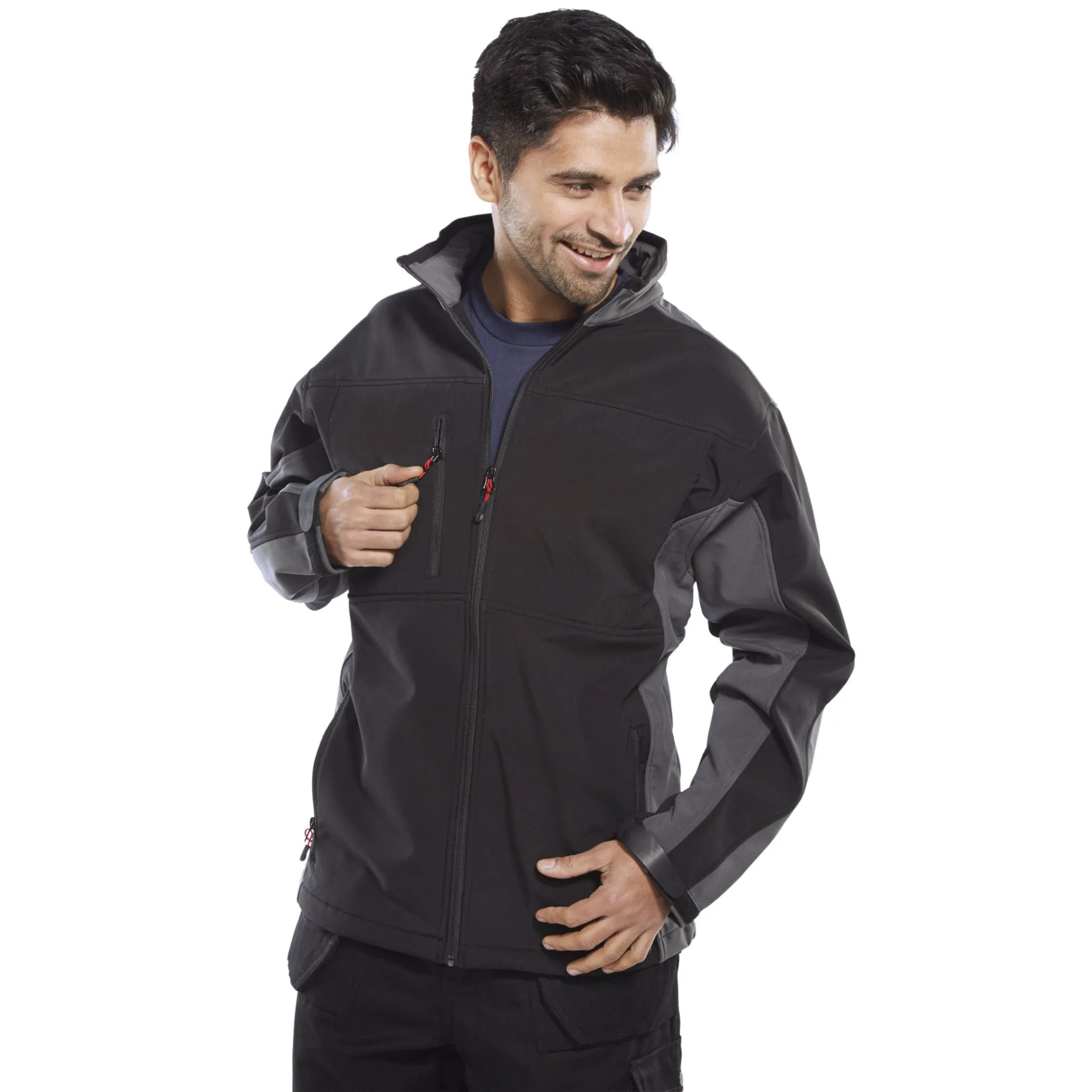 Softshell Two-tone Jacket - Black/Grey
