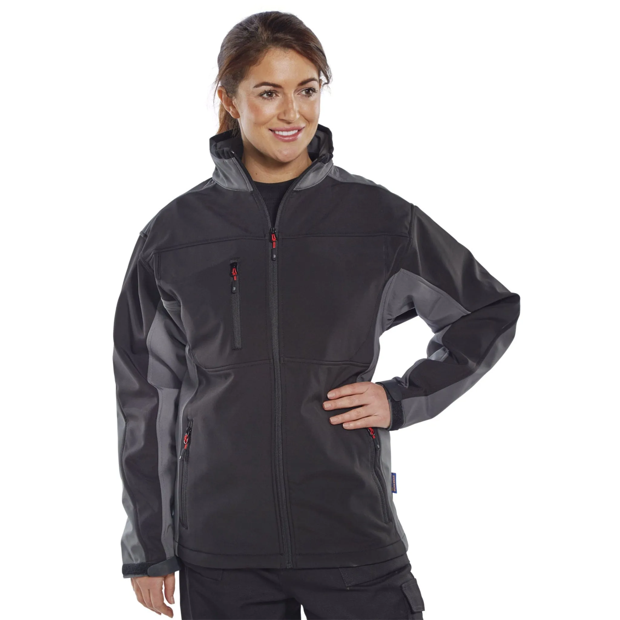 Softshell Two-tone Jacket - Black/Grey