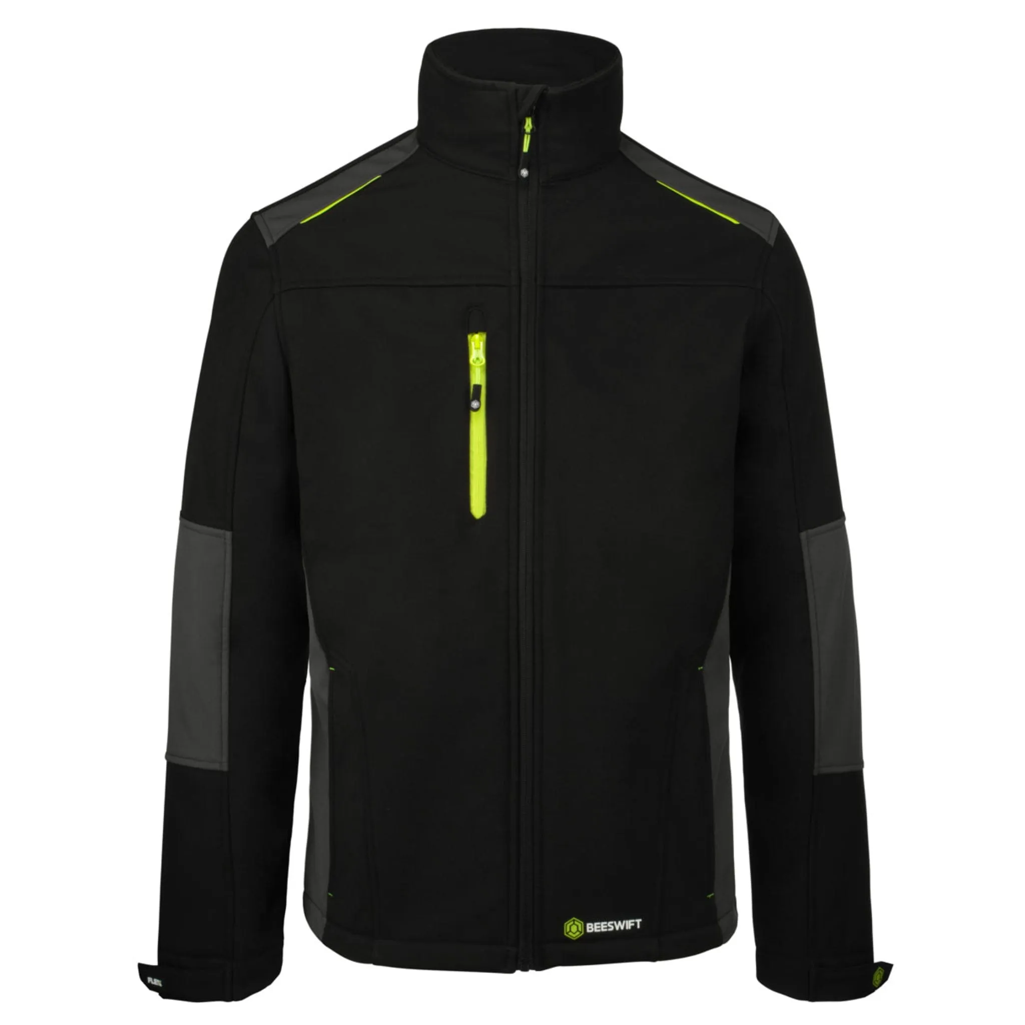 Softshell Two-tone Medium weight Jacket - Black/Grey