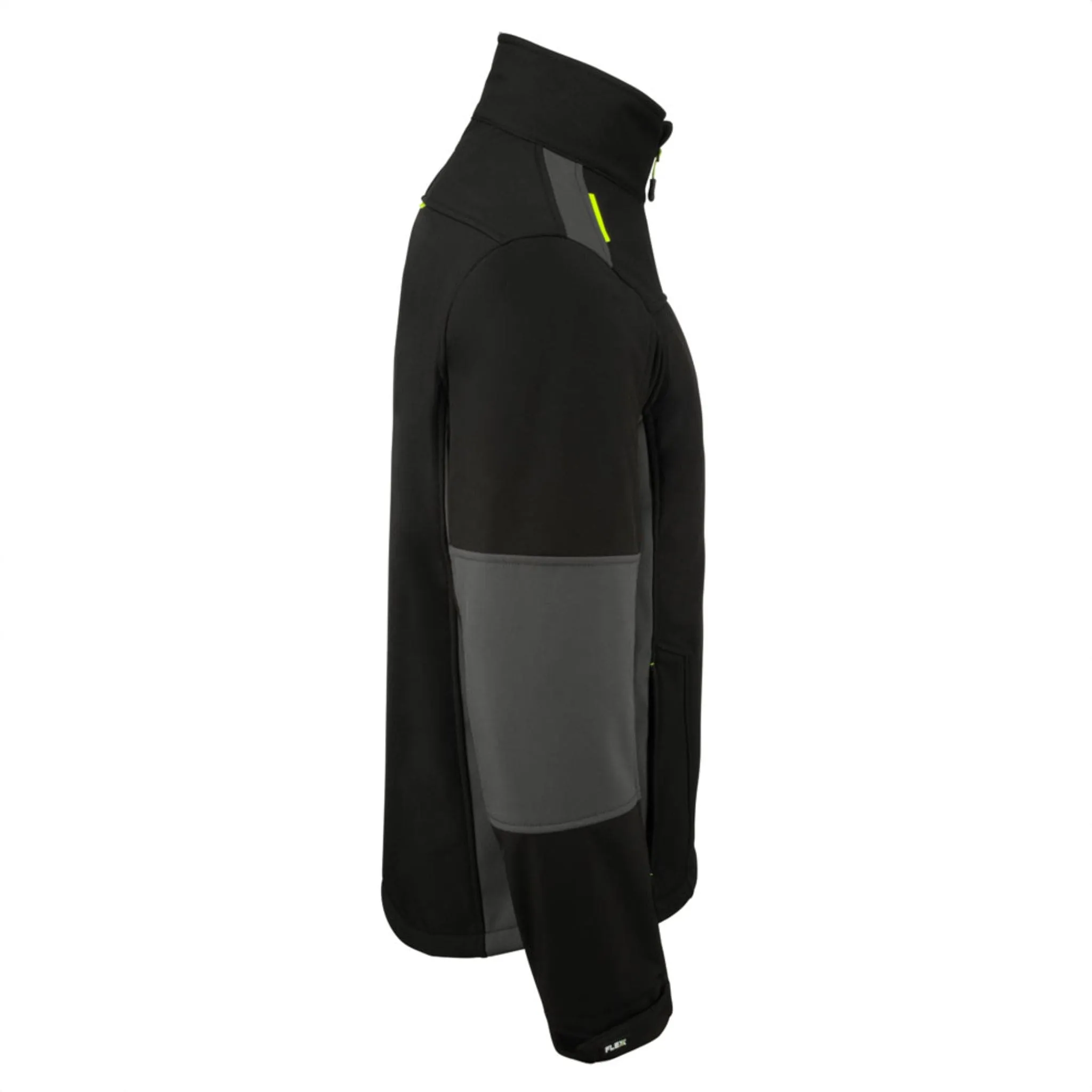 Softshell Two-tone Medium weight Jacket - Black/Grey