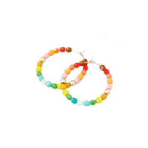Southwest Beaded Hoops
