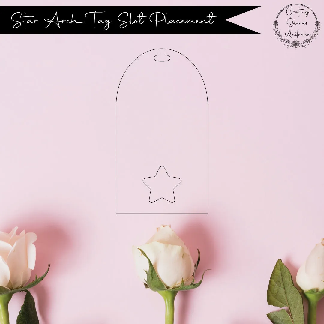 Star • Arch Blank Tag • 40mm x 75mm