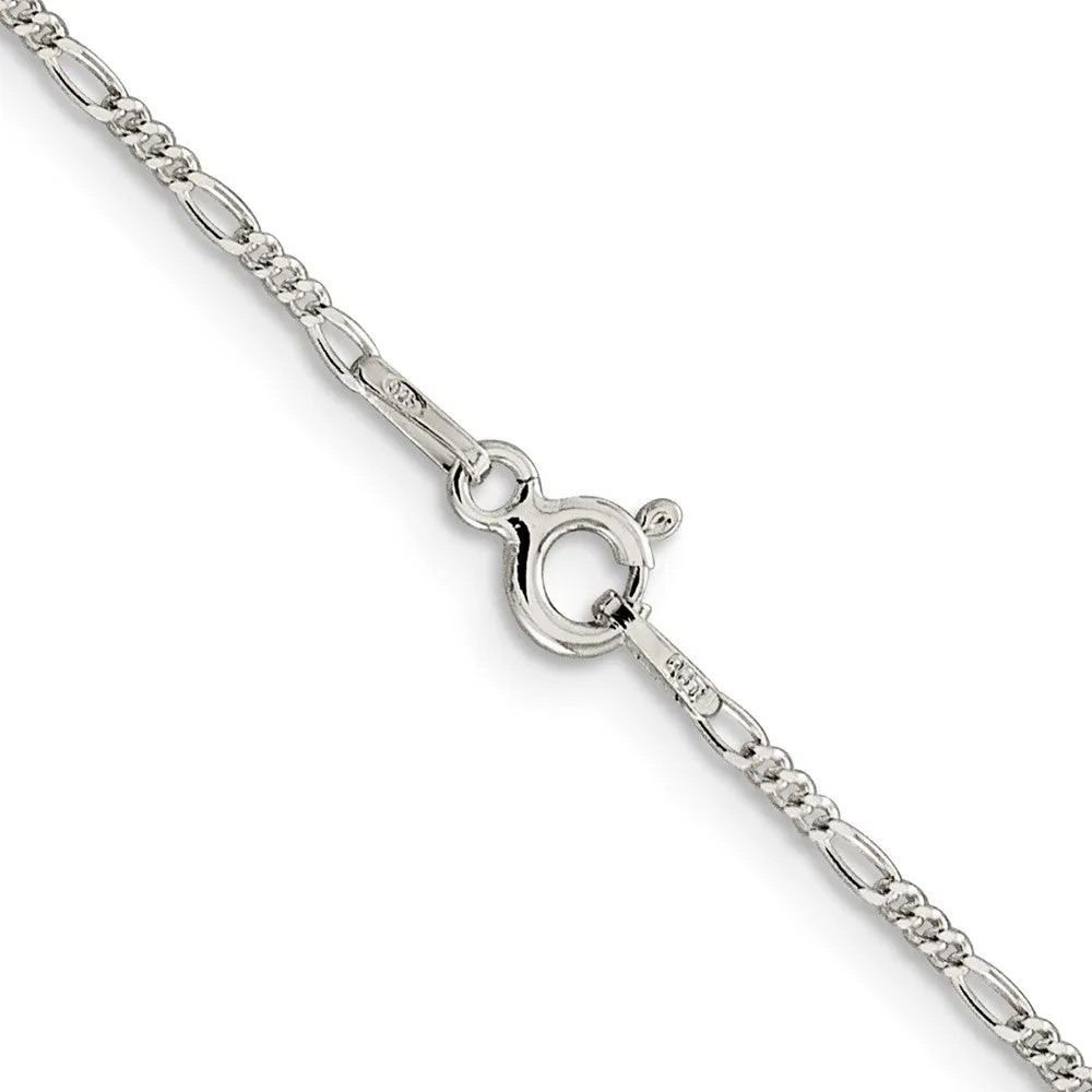 Sterling Silver 1.4mm Figaro Chain