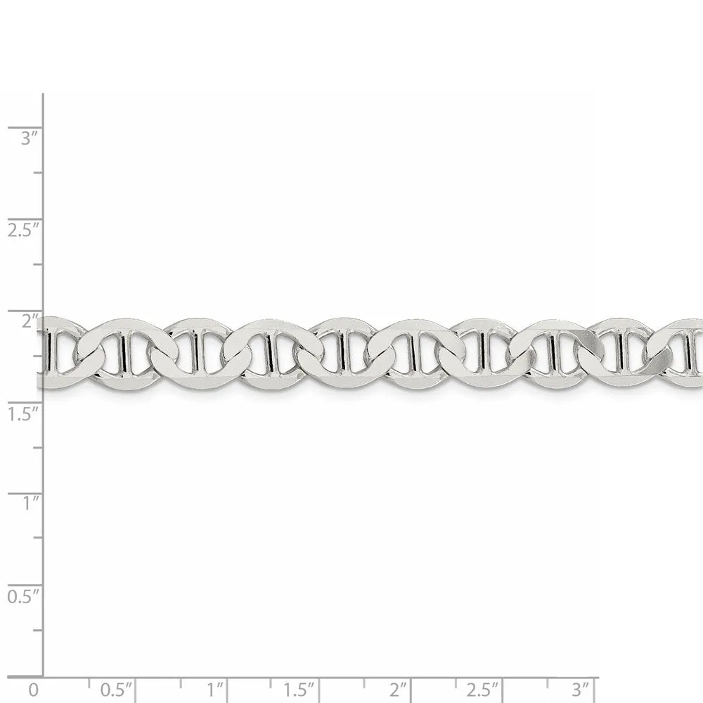 Sterling Silver 9.95mm Flat Anchor Chain