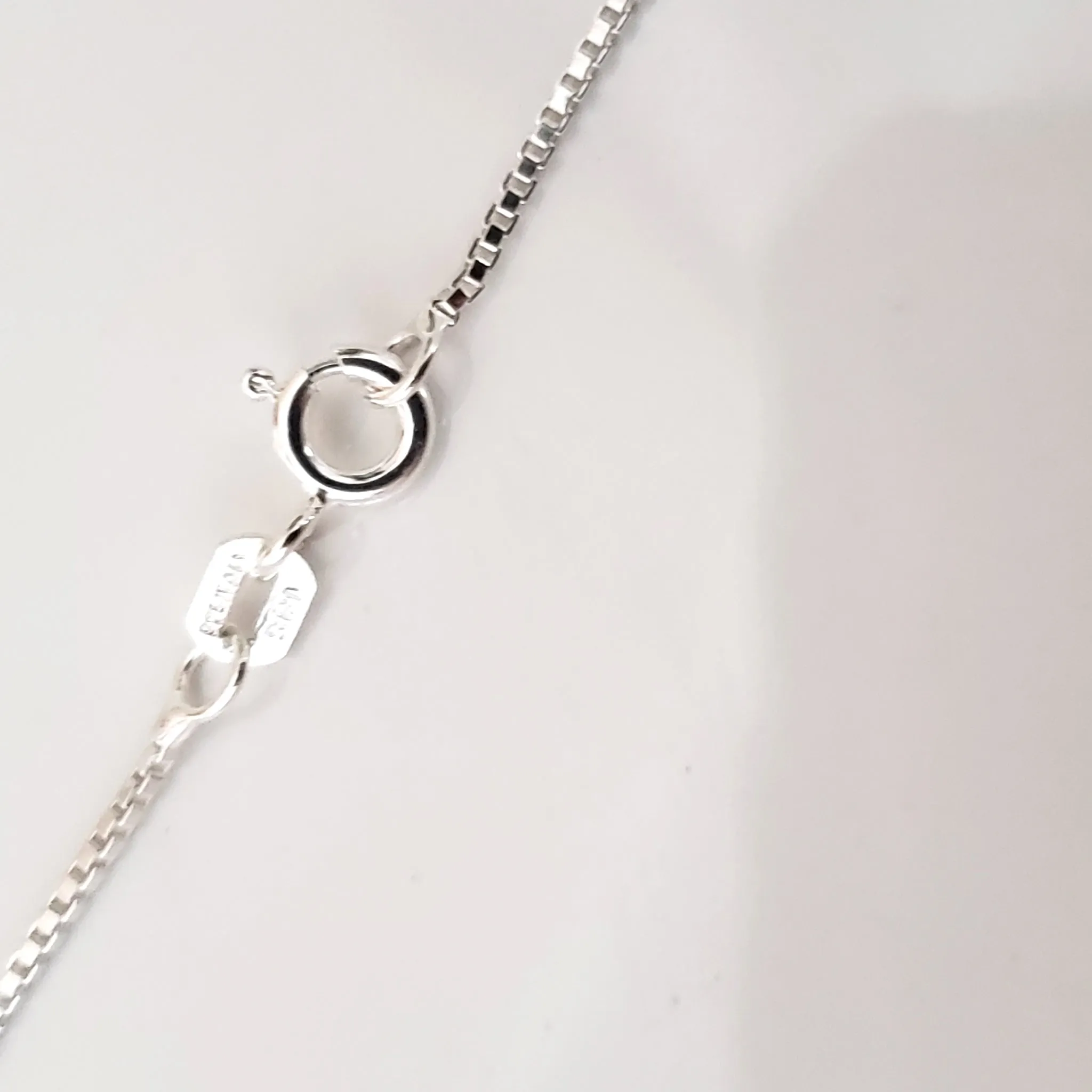 Sterling Silver Box Chain / size from 14" to 30"