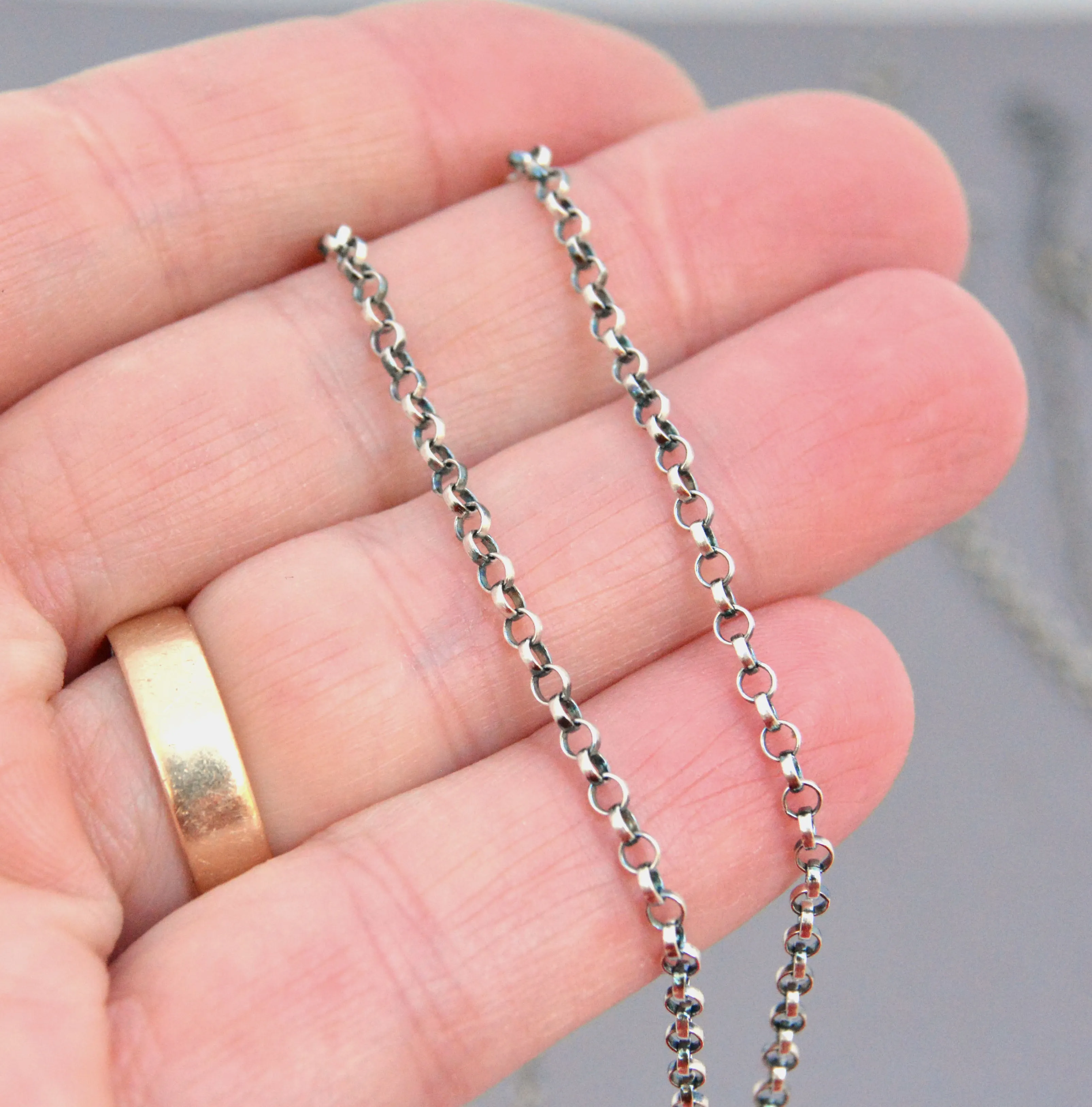 Sterling Silver Chain. Adjustable. Add a Pendant. Jewelry.