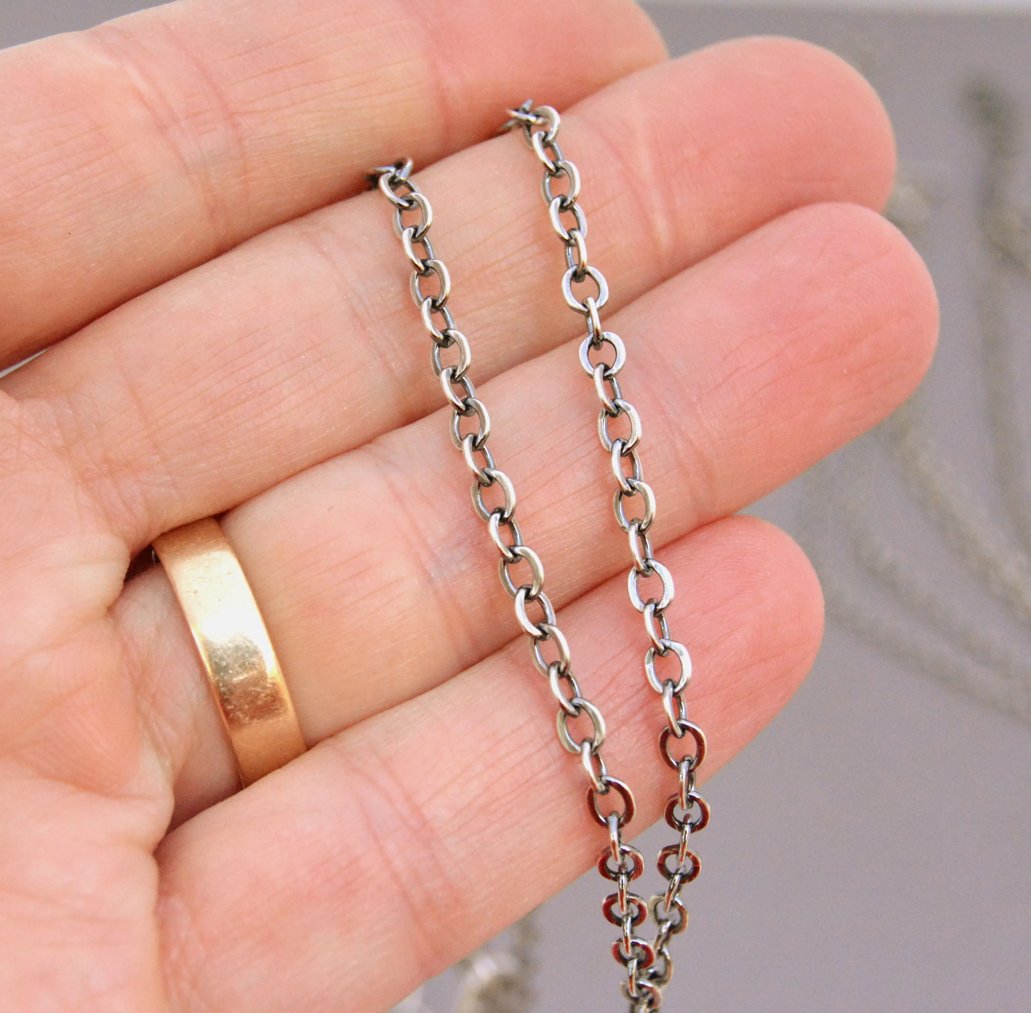 Sterling Silver Chain. Adjustable. Add a Pendant. Jewelry.