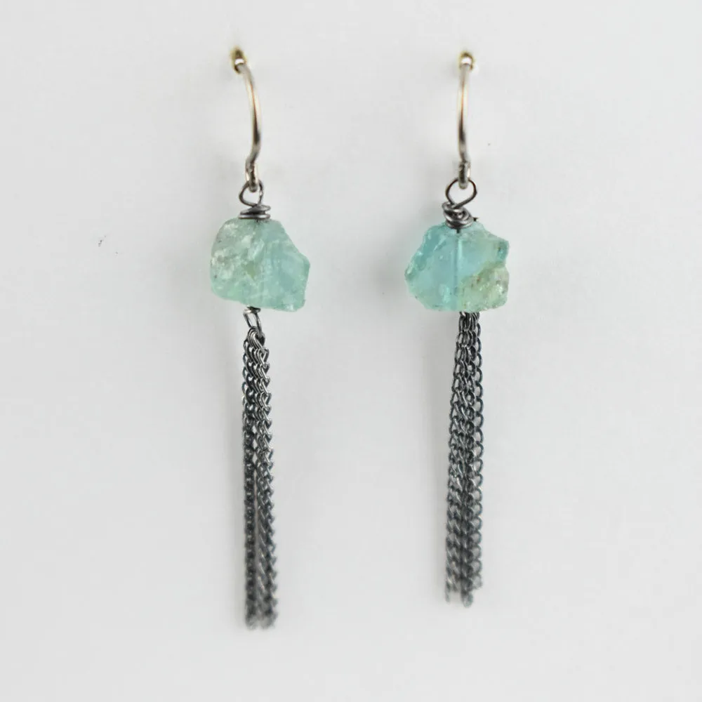 Sterling silver Chain, Chain, Chain fashion earring jewelry