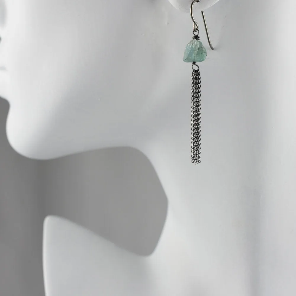 Sterling silver Chain, Chain, Chain fashion earring jewelry