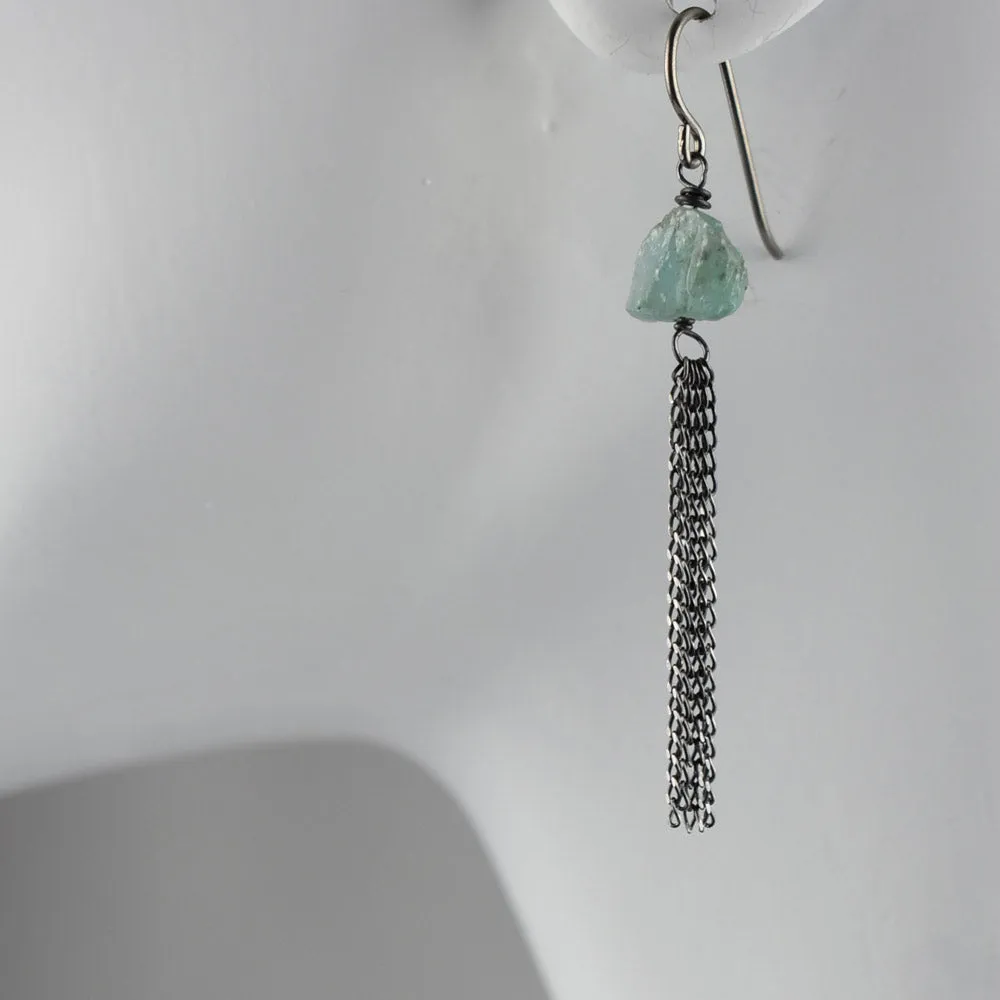 Sterling silver Chain, Chain, Chain fashion earring jewelry