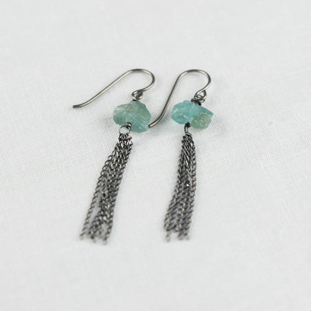 Sterling silver Chain, Chain, Chain fashion earring jewelry