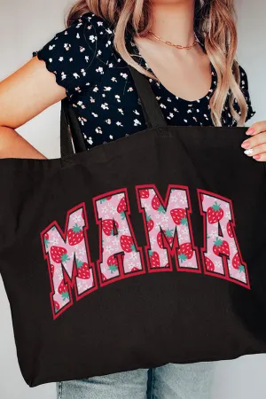 Strawberry Fields Mama Canvas Jumbo Tote