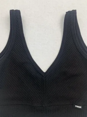 Stronger Womens Black Activewear Tank Top Size Medium