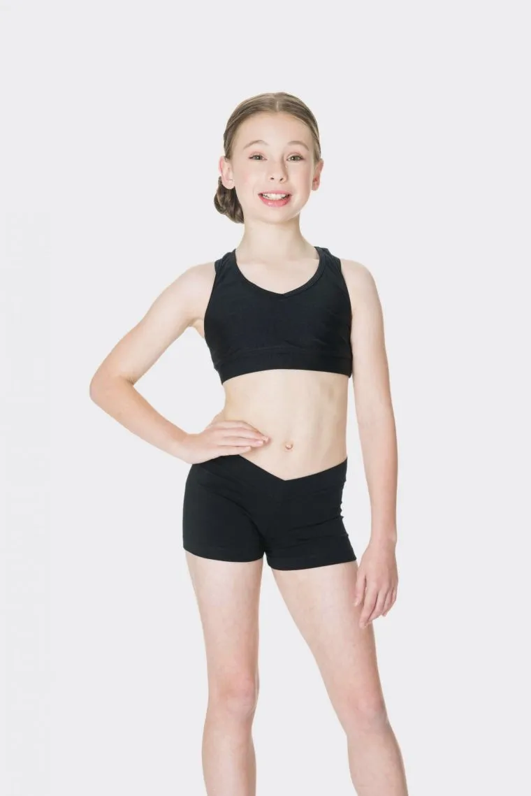 Studio 7 Cotton Hot Shorts V Band - Black