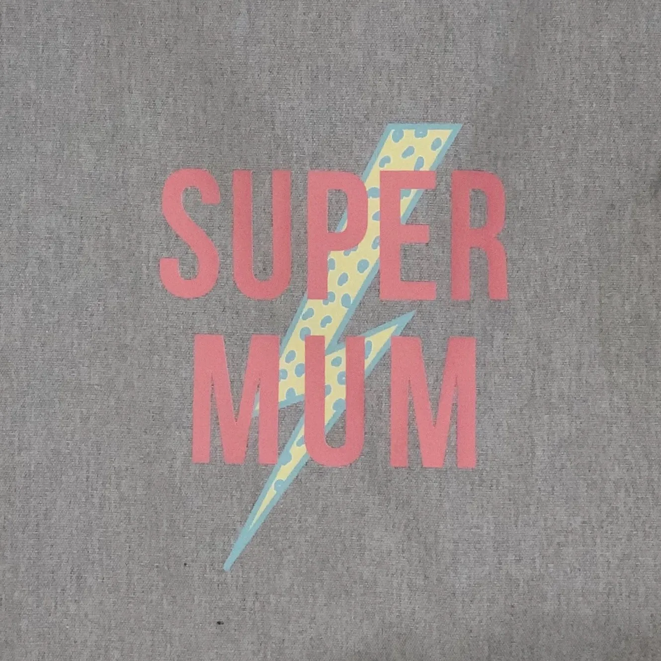 Super Mum Grey Tote Bag