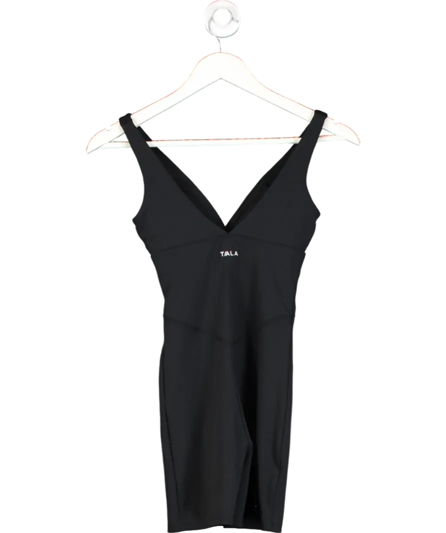 T/ALA Black Dayflex Built-in Support V Neck Unitard UK XS