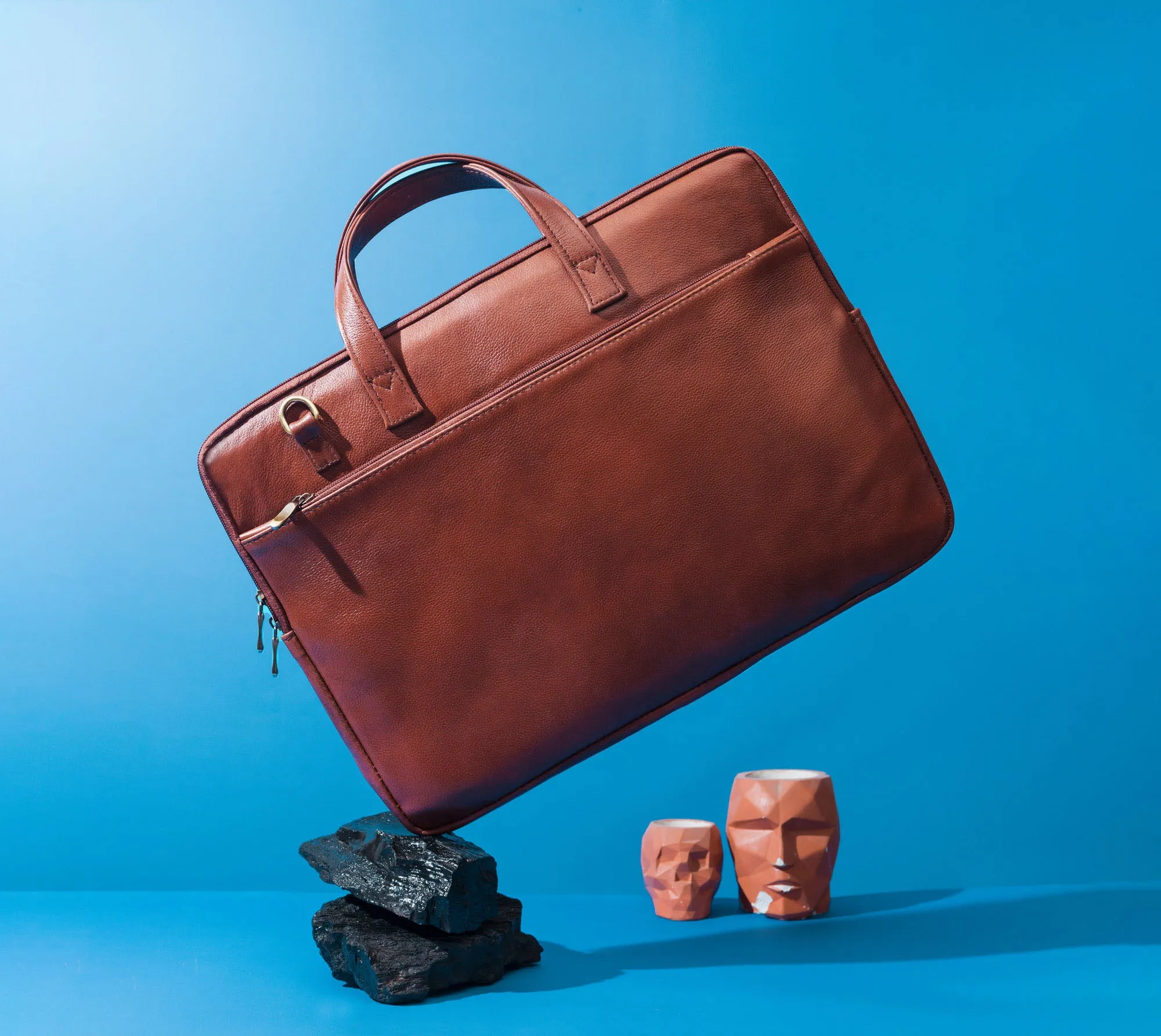 Tanner Chestnut Briefcase