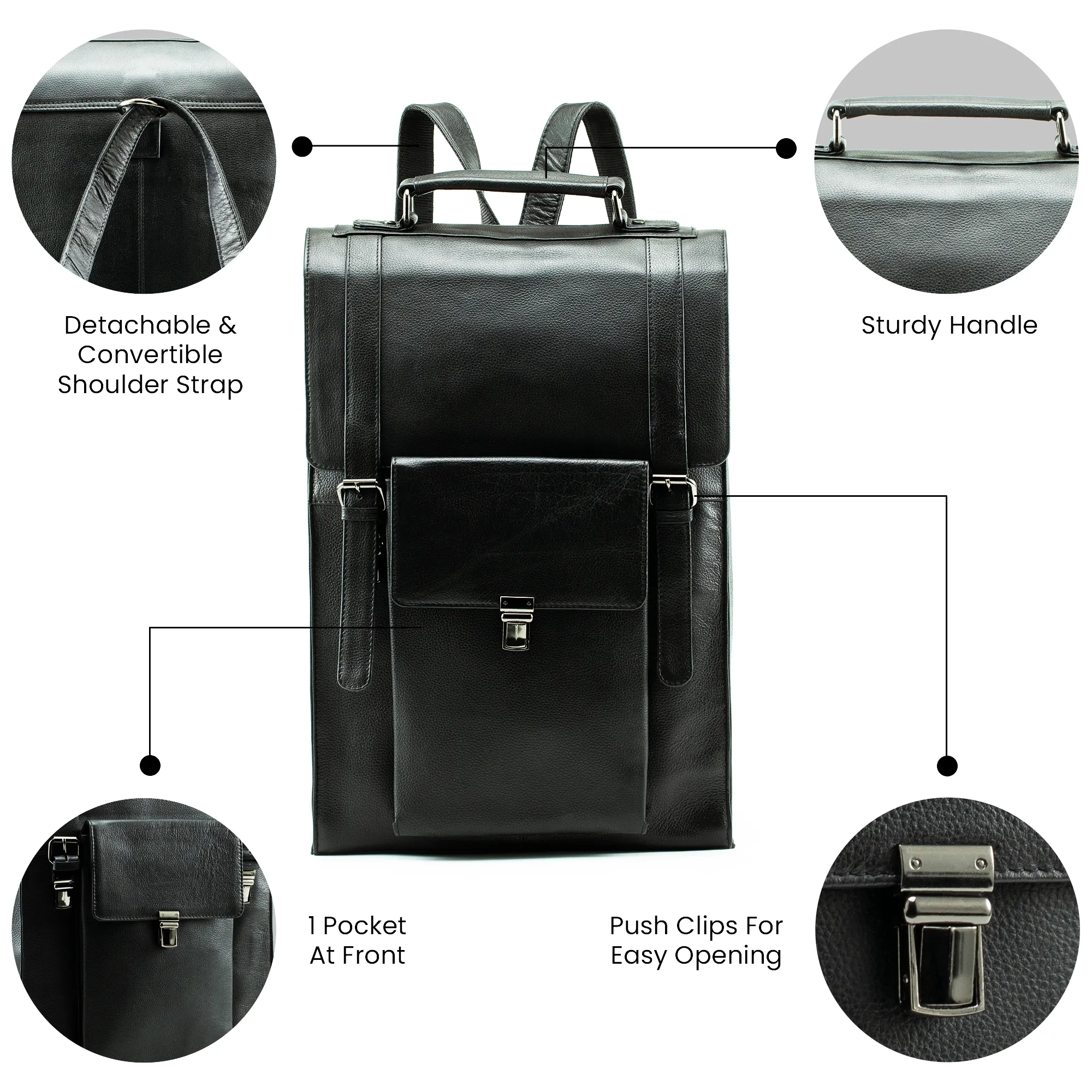 The Edward Convertible Black