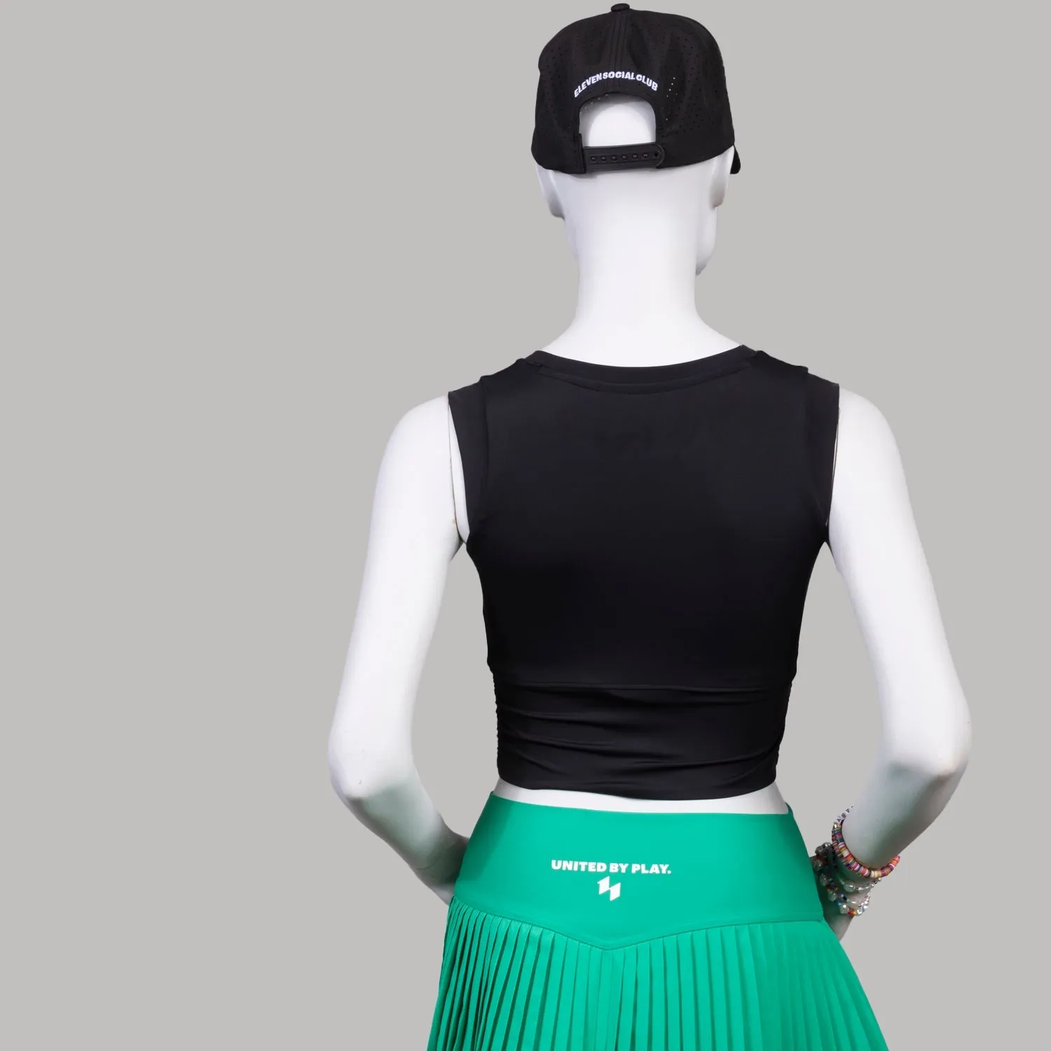 The Jade Cropped Performance Tank (Top Vest)