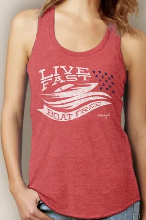 The Water Soul Racerback Boat Free Tank. Fall Clearance!