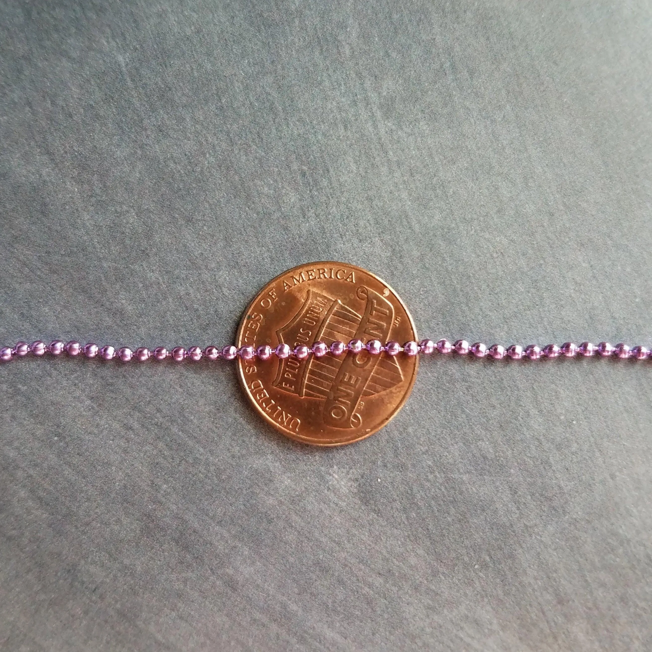 Thin Ball Chain Necklace, choose one single delicate chain, colorful ball chain, colored red fuchsia pink purple teal blue green tiny skinny