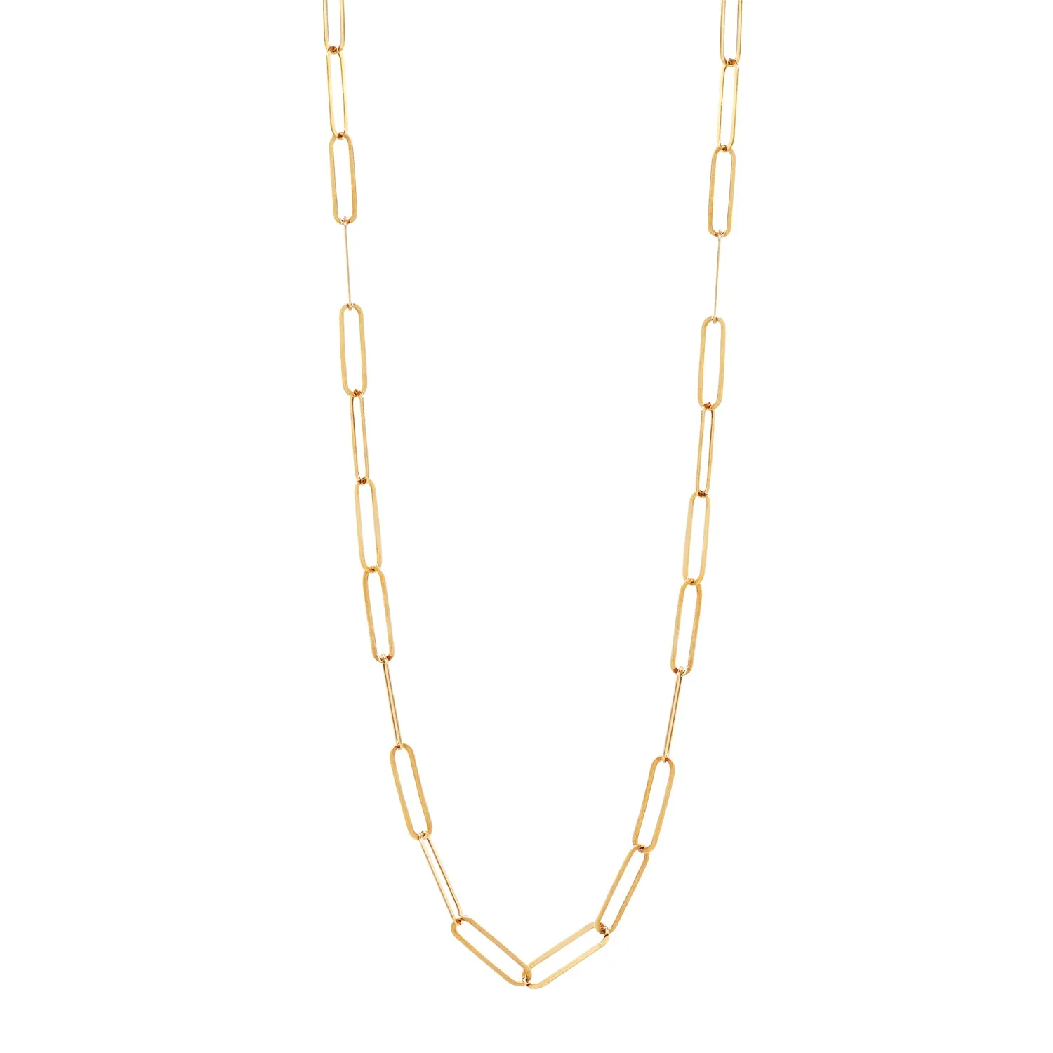Thin Paperclip Necklace