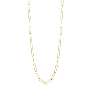 Thin Paperclip Necklace