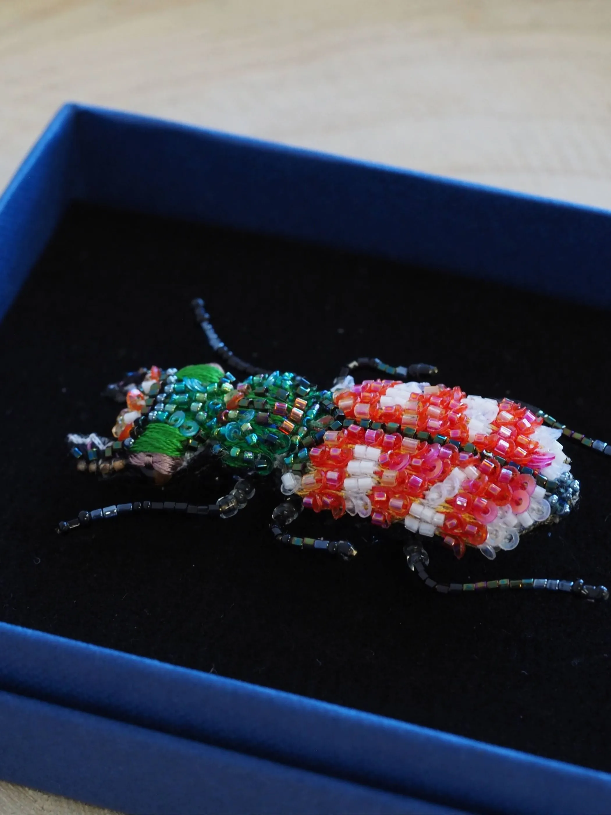 Tiger Beetle Brooch