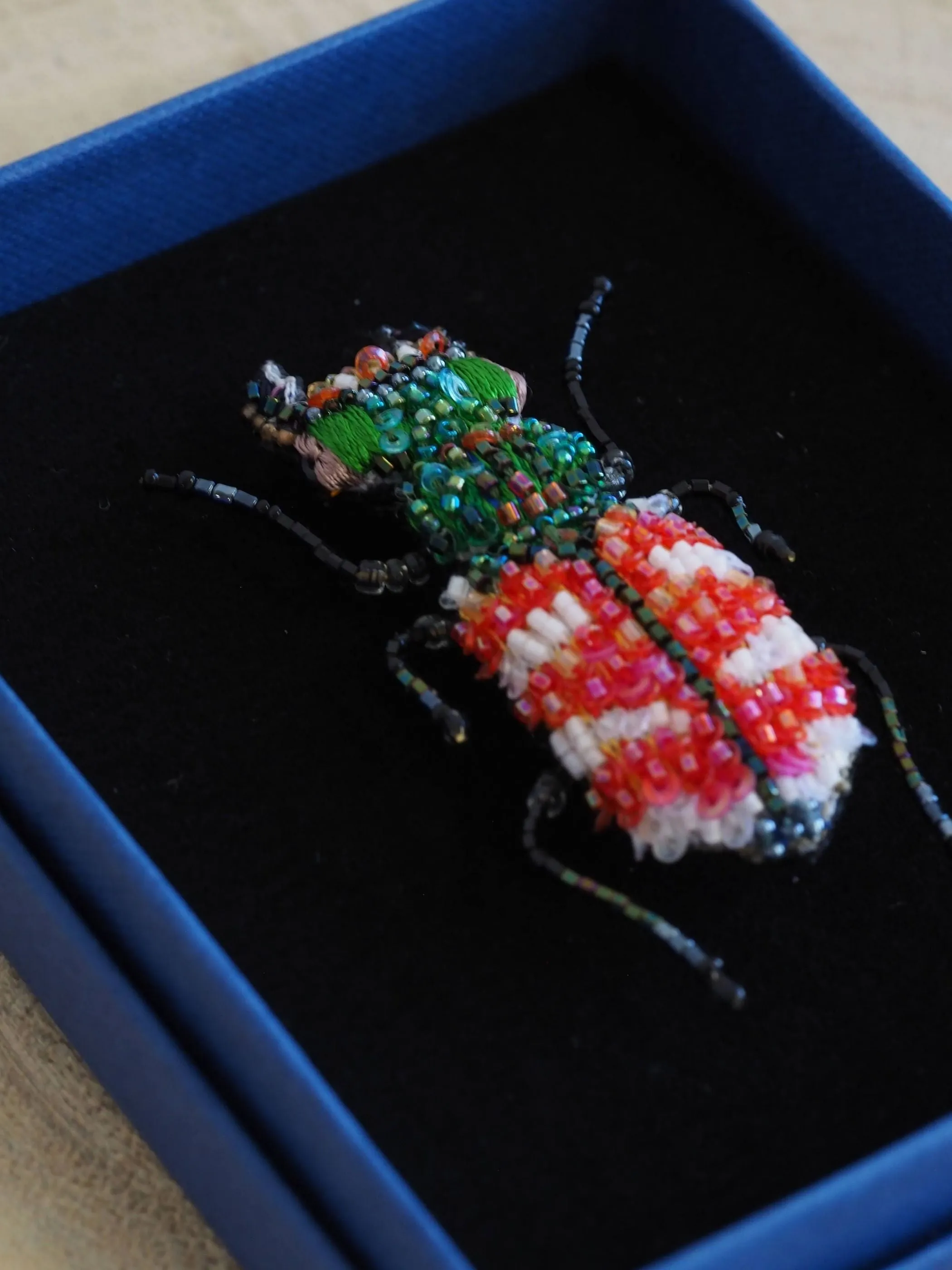 Tiger Beetle Brooch