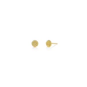 Tiny Beaded Circle Studs
