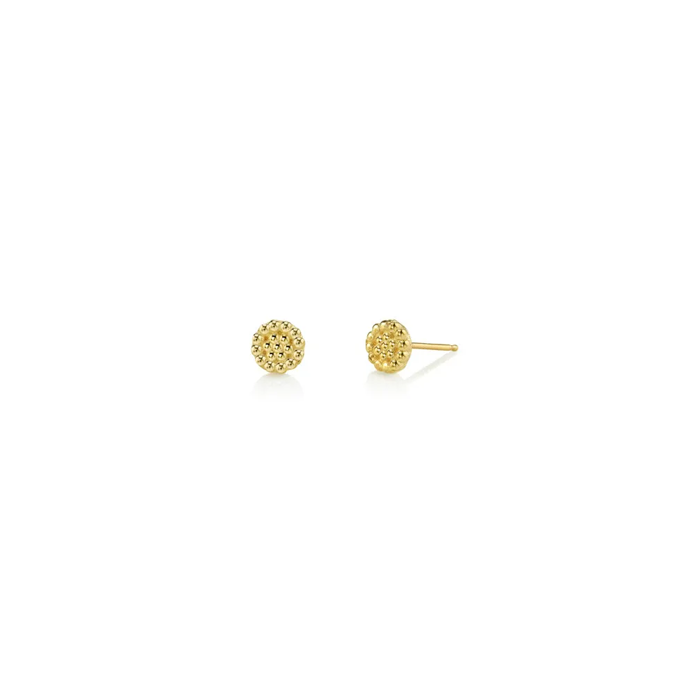 Tiny Beaded Circle Studs