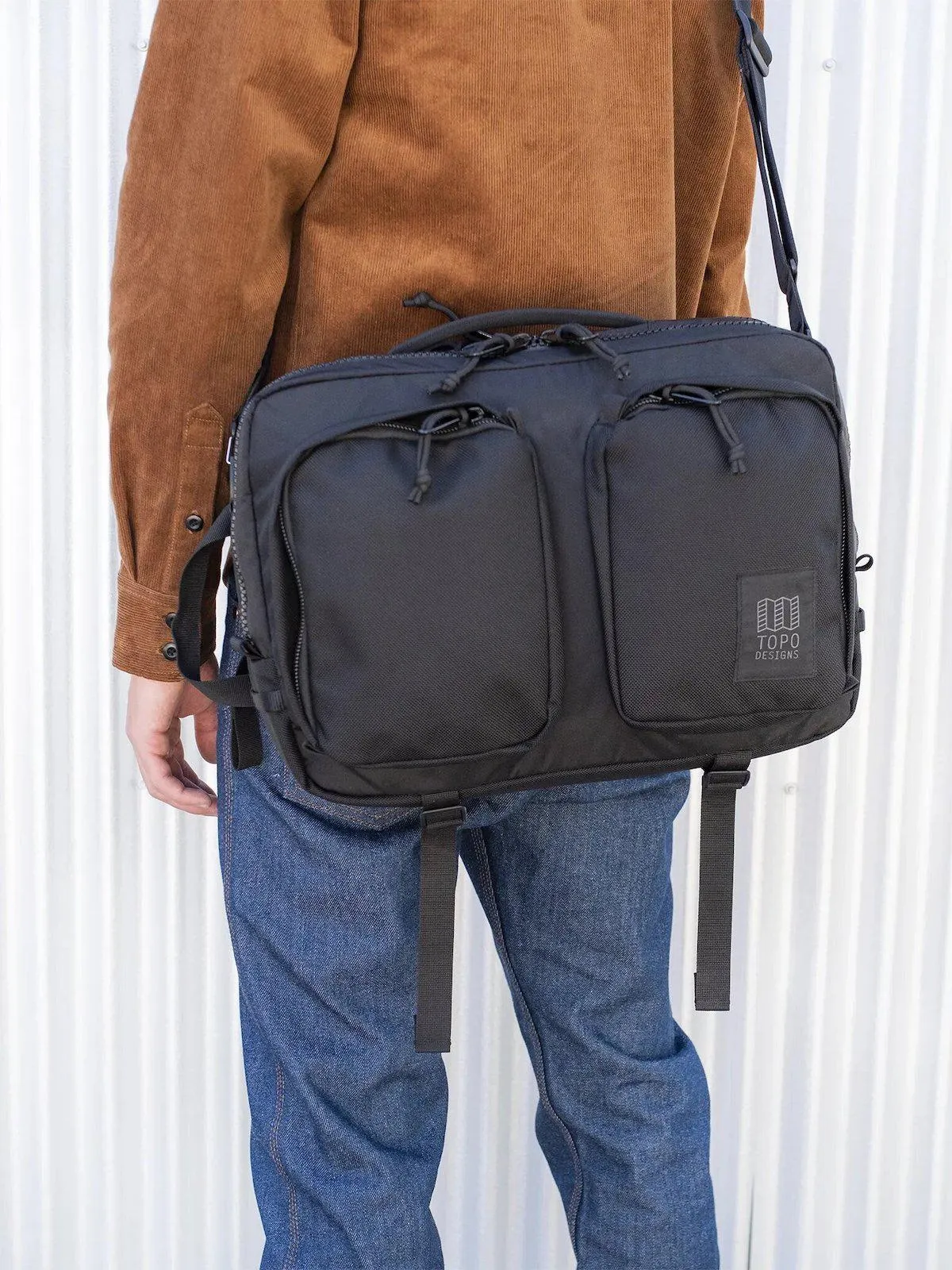 Topo Designs Global Briefcase Navy