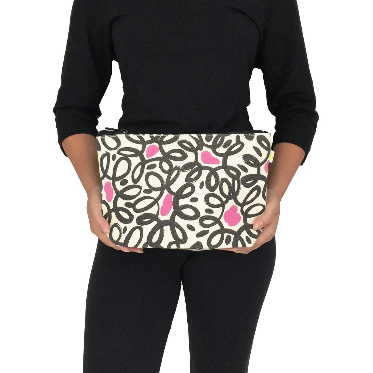 Travel Pouch L in Clouds Moss