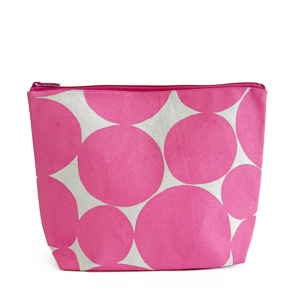 Travel Pouch XL in Large Soft Dot Pink