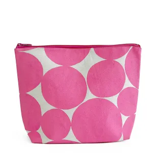 Travel Pouch XL in Large Soft Dot Pink