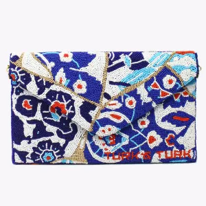 TT-IZNIK Hand Beaded Clutch