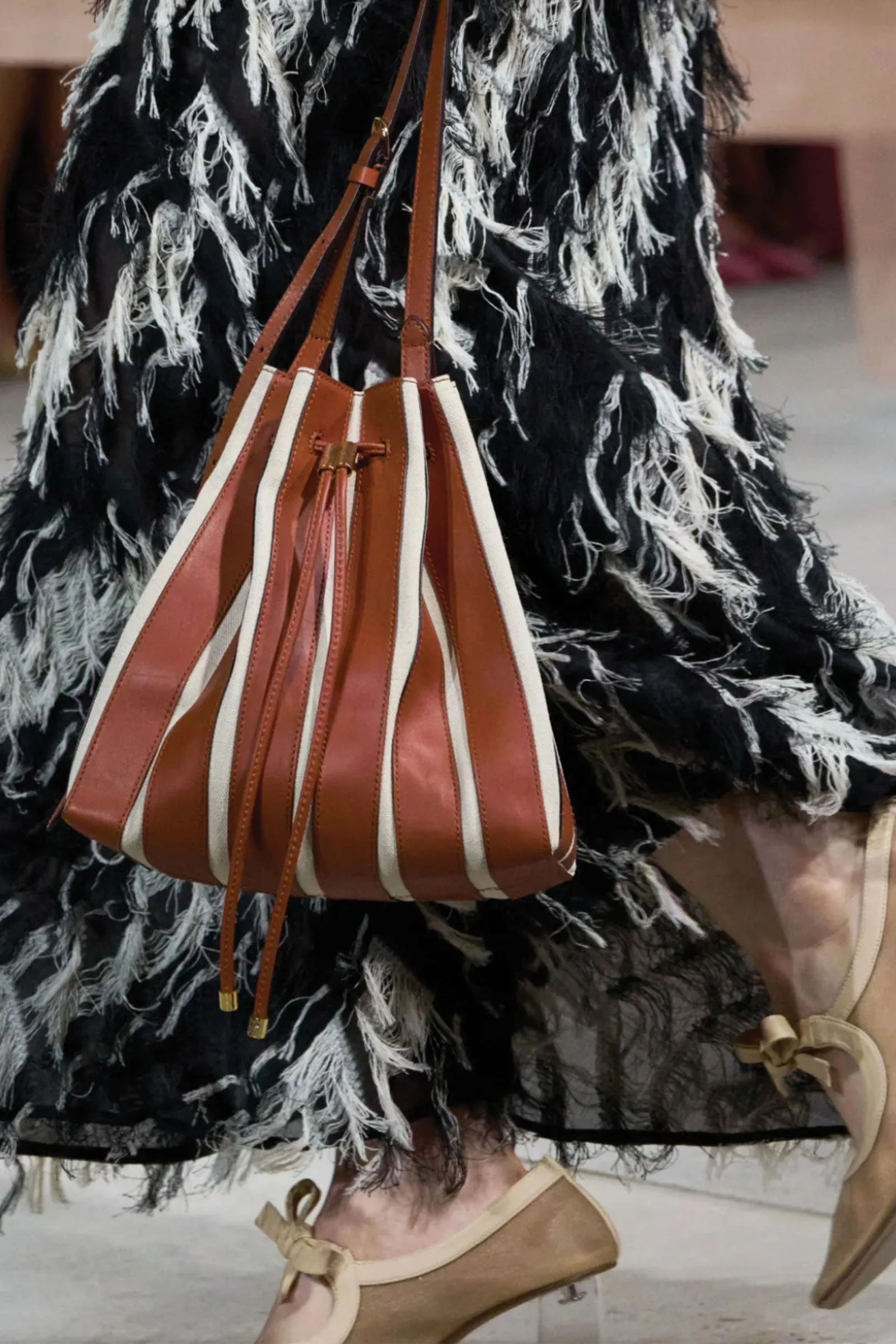 Ulla Johnson Alma Everyday Bucket in Sierra Stripe